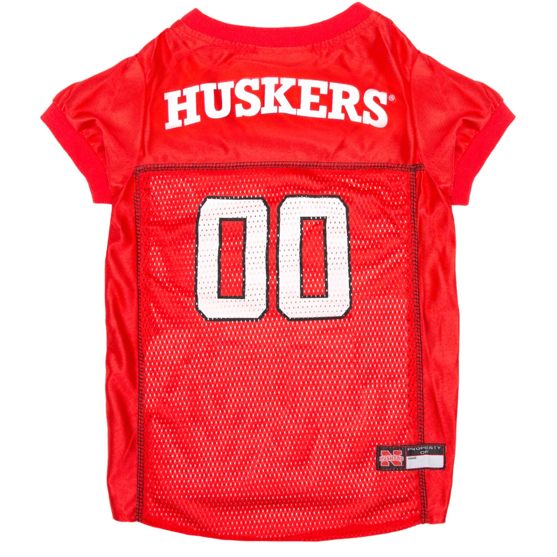 slide 1 of 1, Pets First Nebraska Cornhuskers Mesh Jersey, MED