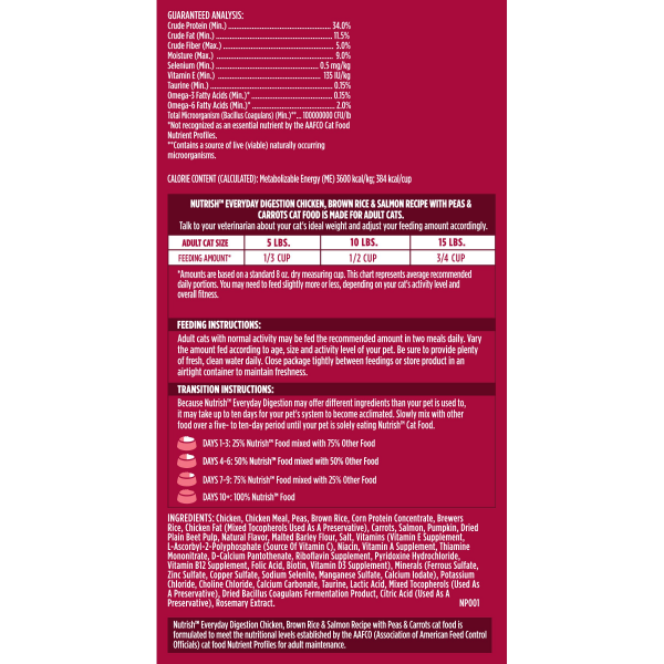 slide 9 of 29, Rachael Ray Chkn Brn Rc Slmn Cat Food, 3 lb