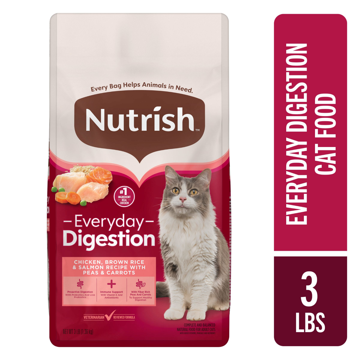 slide 1 of 29, Rachael Ray Chkn Brn Rc Slmn Cat Food, 3 lb