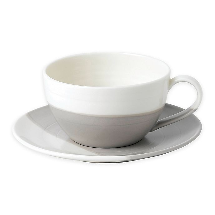 slide 1 of 4, Royal Doulton Coffee Studio Latte Cup and Saucer - Taupe, 1 ct