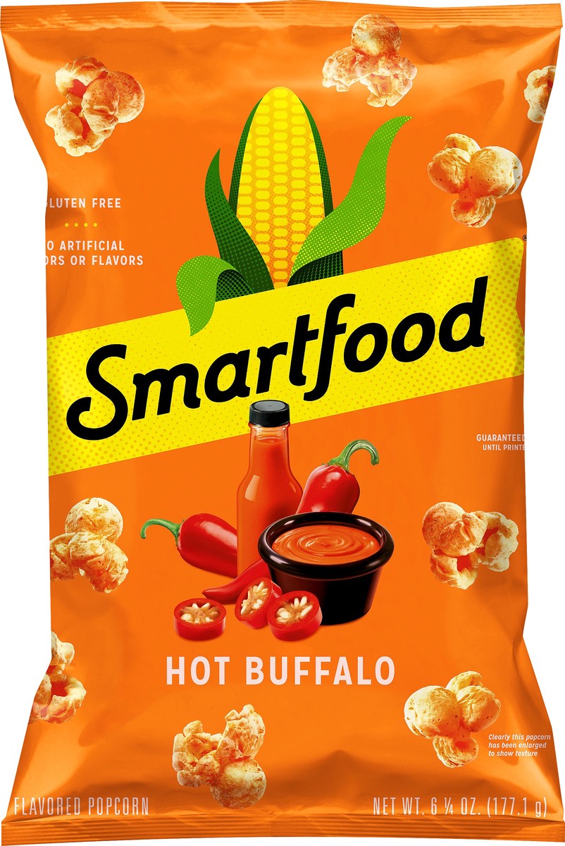 slide 3 of 7, Smartfood Hot Buffalo Popcorn 6.25 oz, 6.25 oz