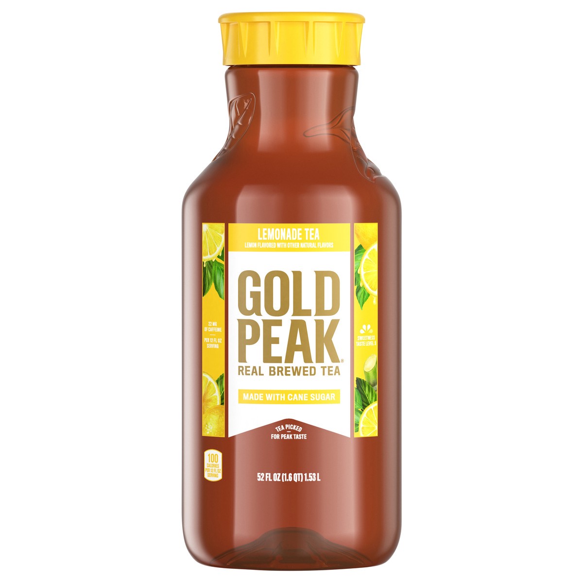 slide 1 of 12, Gold Peak Lemonade Tea Bottle- 52 fl oz, 52 fl oz