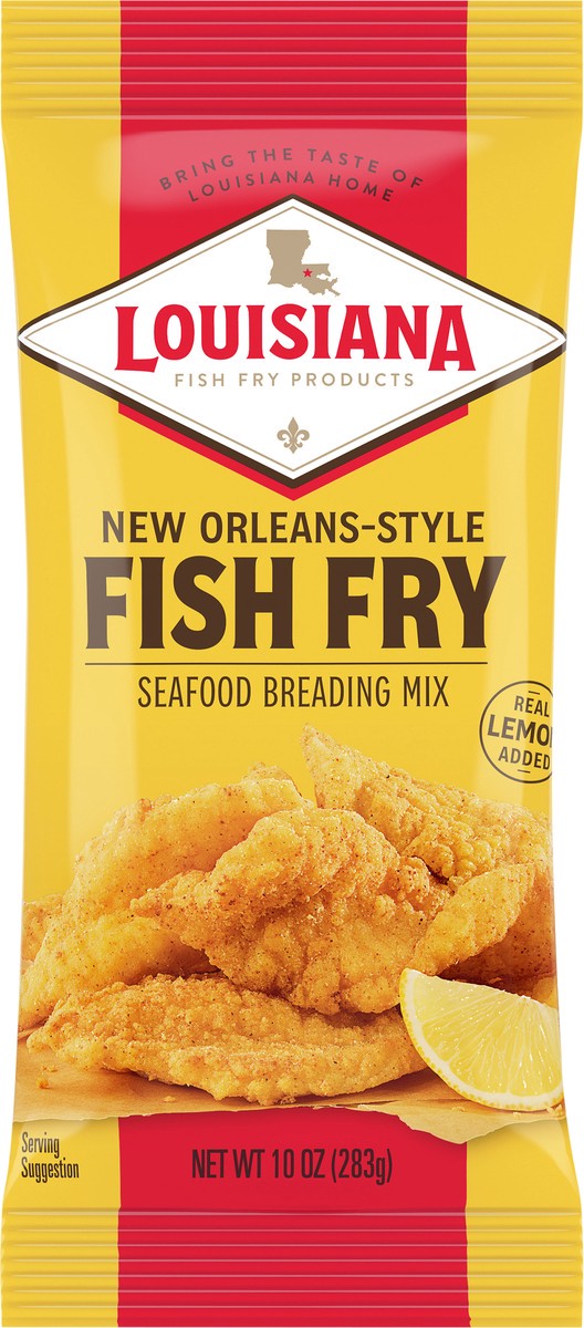 slide 6 of 9, Louisiana Fish Fry Products Louisiana New Orleans-Style Fish Fry with Lemon - 10oz, 10 oz