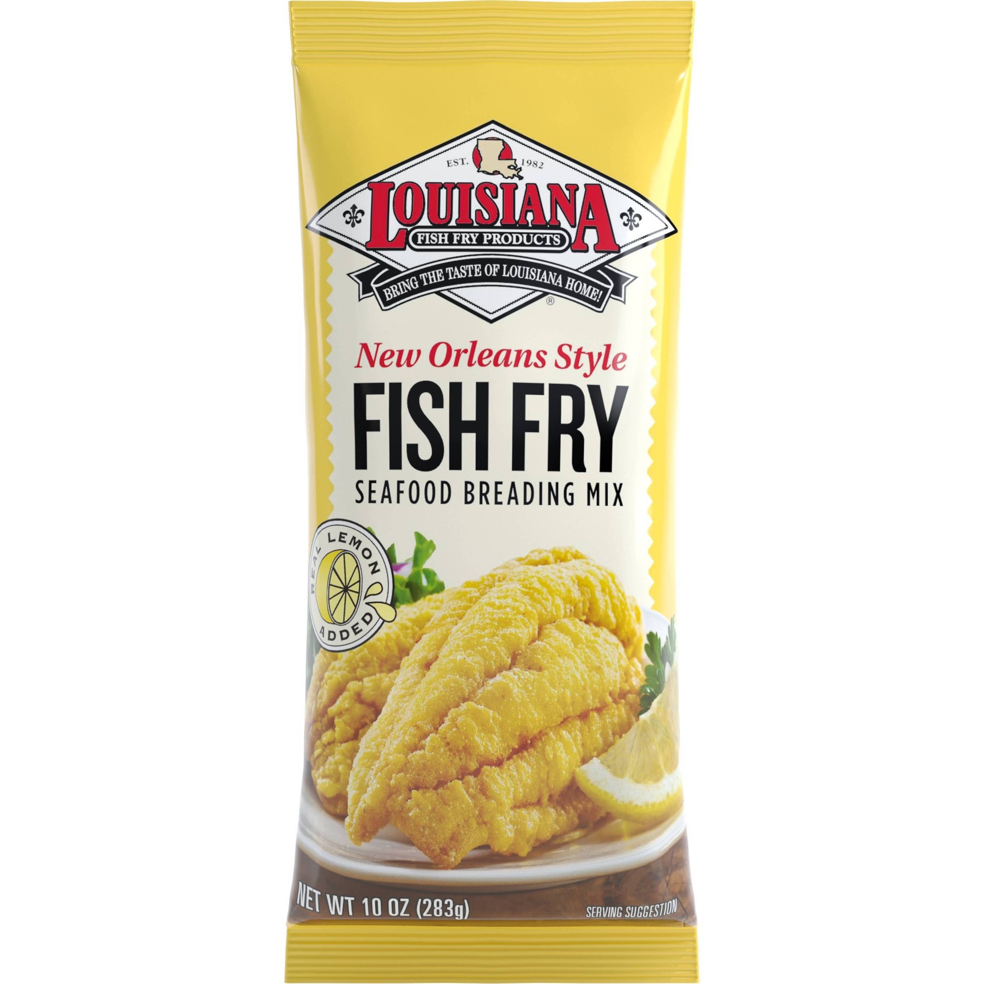 slide 1 of 1, Louisiana New Orleans-Style Fish Fry with Lemon, 10 oz