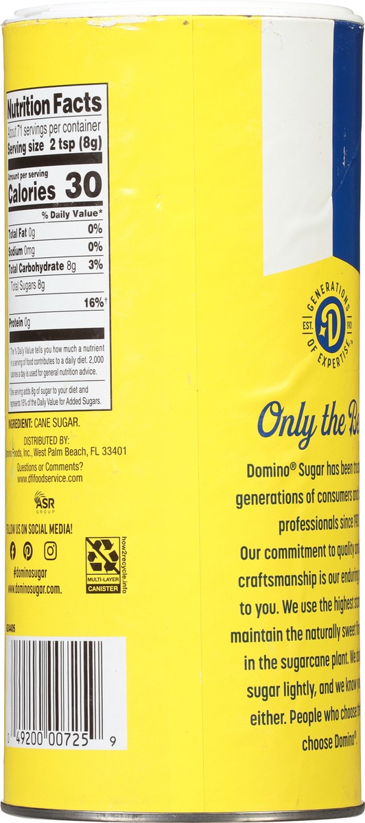 slide 4 of 9, Domino Sugar Canister - 20 oz, 20 oz