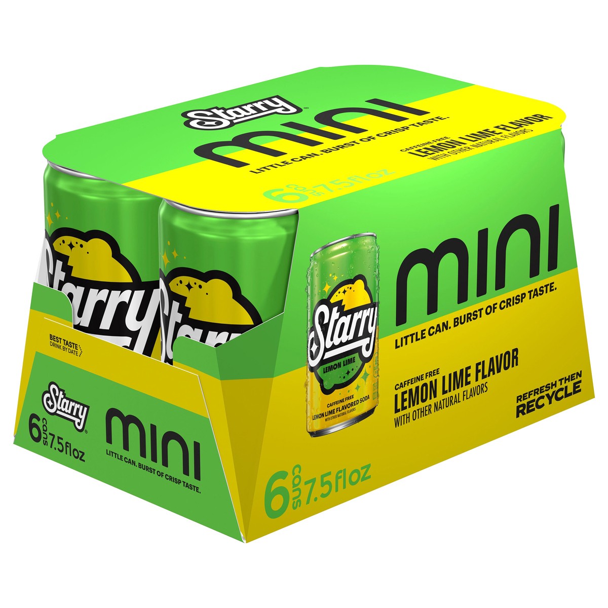 slide 5 of 12, Starry Soda Lemon Lime 7.5 Fl Oz 6 Count, Paperboard, 6 ct