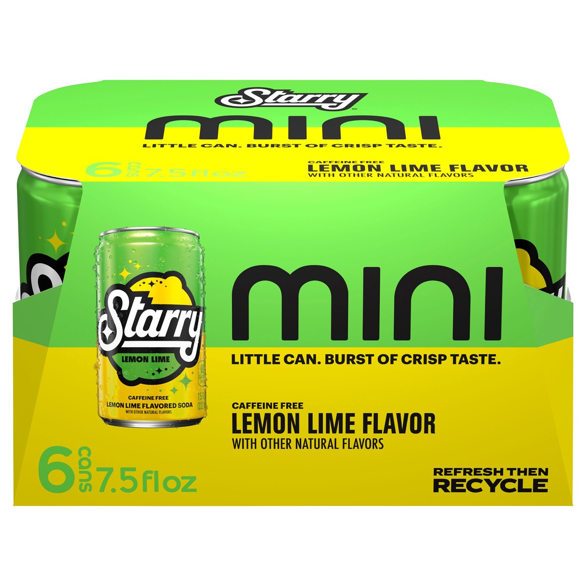 slide 4 of 12, Starry Soda Lemon Lime 7.5 Fl Oz 6 Count, Paperboard, 6 ct