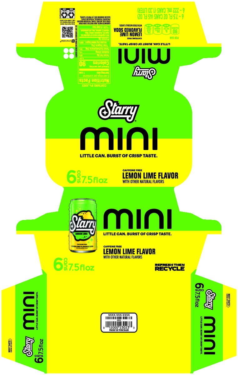 slide 3 of 12, Starry Soda Lemon Lime 7.5 Fl Oz 6 Count, Paperboard, 6 ct