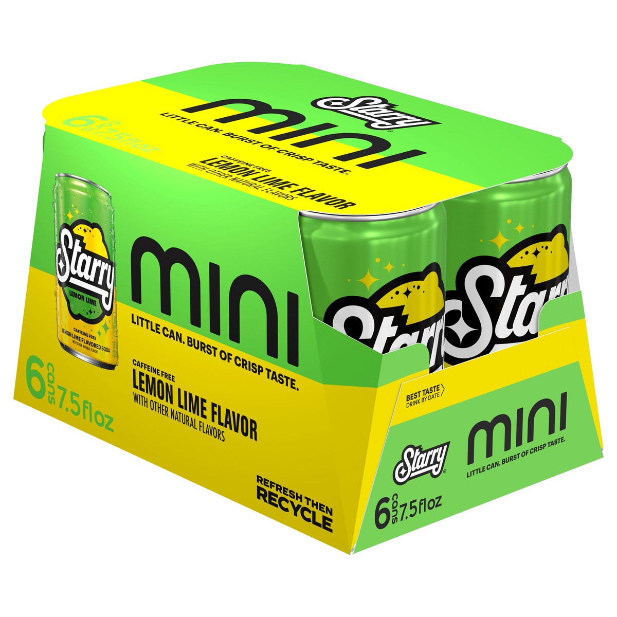 slide 2 of 12, Starry Soda Lemon Lime 7.5 Fl Oz 6 Count, Paperboard, 6 ct