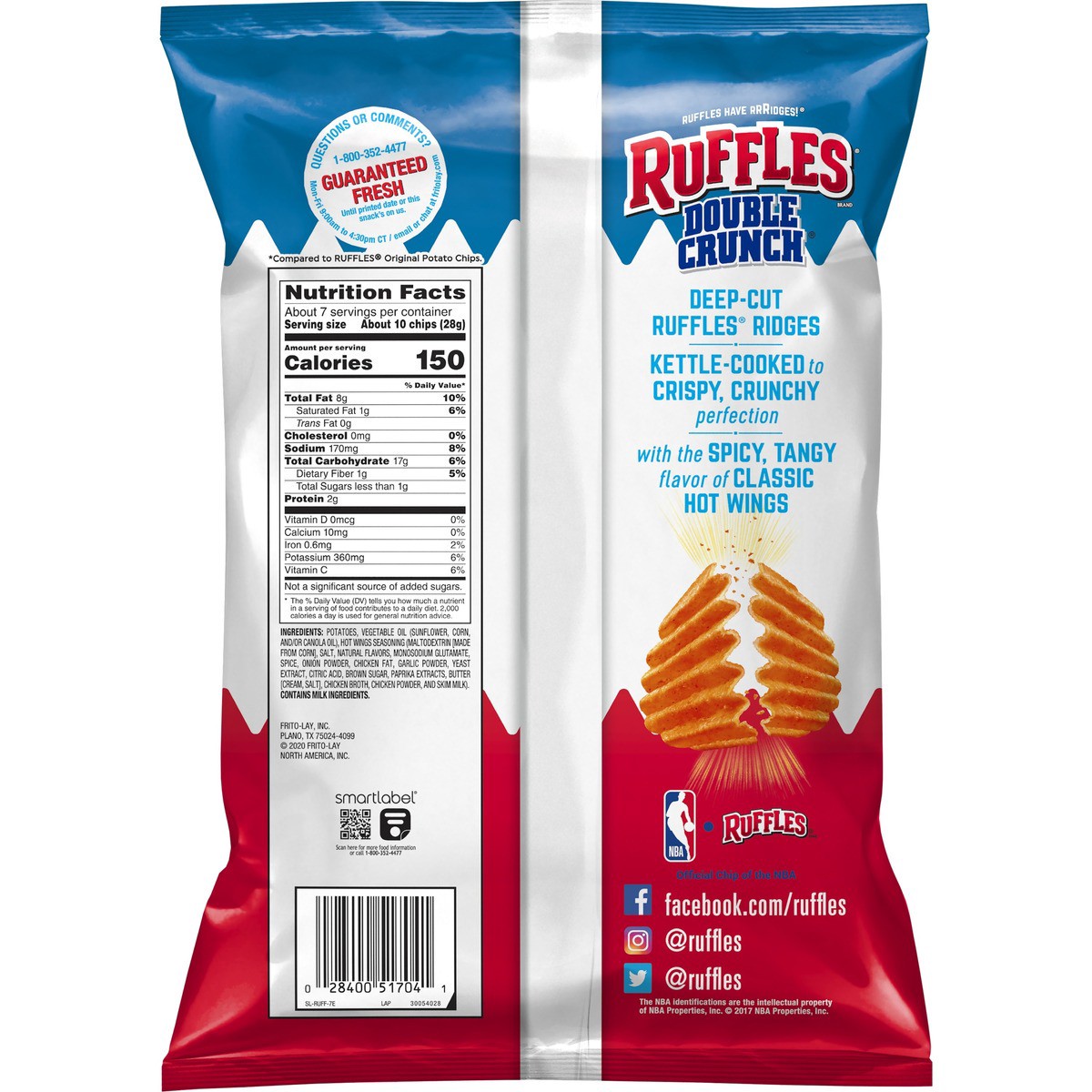 slide 3 of 4, Ruffles Potato Chips, 7.25 oz