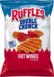 Ruffles Potato Chips, Hot Wings Flavored