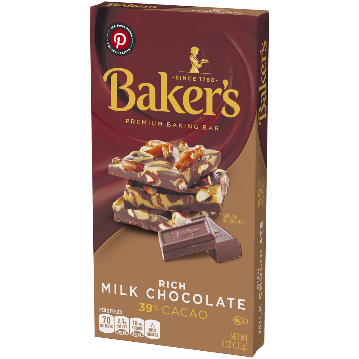 slide 3 of 14, Baker's Premium Milk Chocolate Baking Bar, 4 oz Box, 4 oz