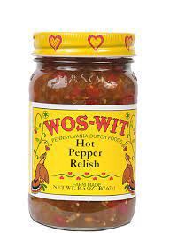 slide 1 of 1, Wos-Wit Hot Pepper Relish, 16.5 oz