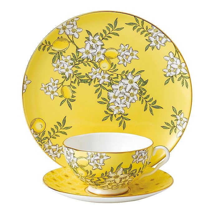 slide 1 of 1, Wedgwood Tea Garden Lemon and Ginger Place Setting, 3 ct