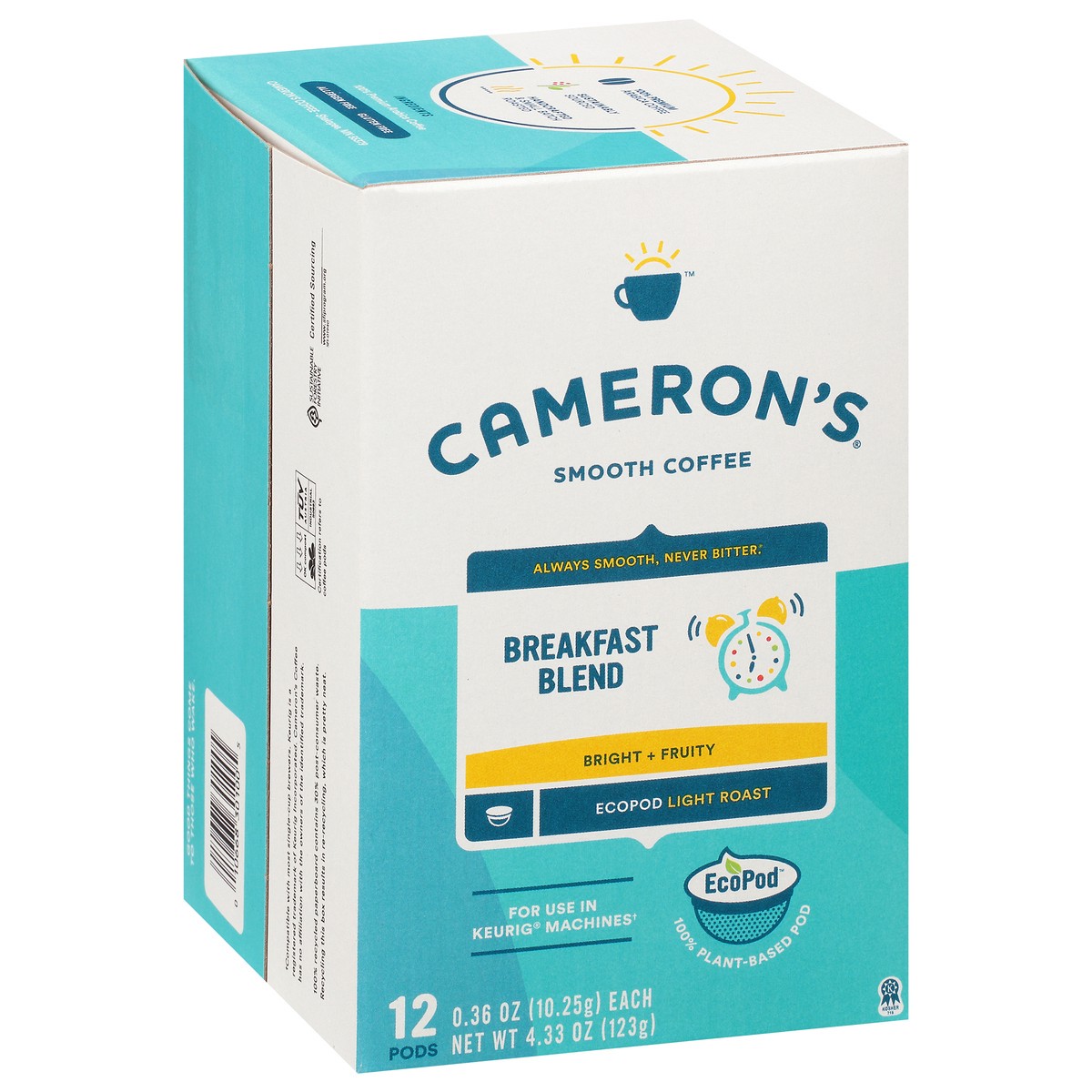 slide 7 of 9, Cameron's Coffee Single Serve Pods, Breakfast Blend, 12 Count, 4.33 oz