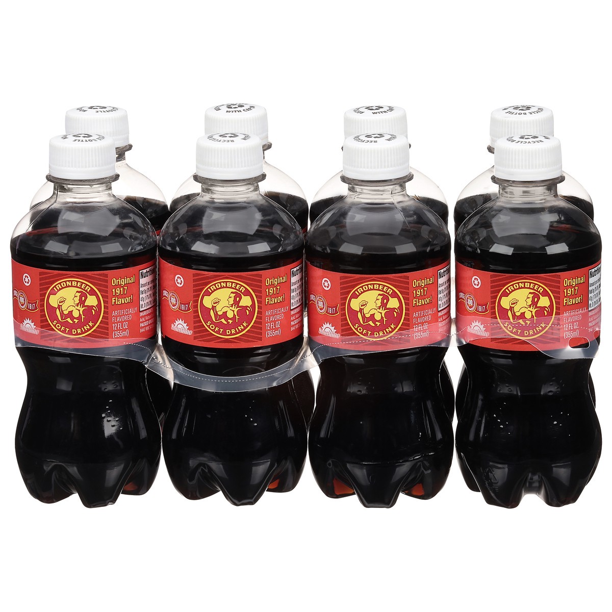 slide 1 of 1, IronBeer Original 1917 Flavor Soft Drink - 8 x 12 fl oz Bottles, 8 ct