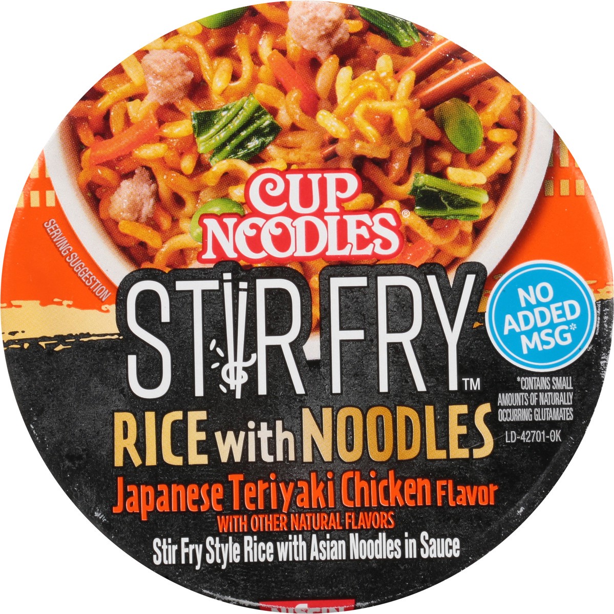 slide 5 of 9, Nissin Cup Noodles Stir Fry Rice With Noodles Japanese Teriyaki Chicken, 2.75 oz