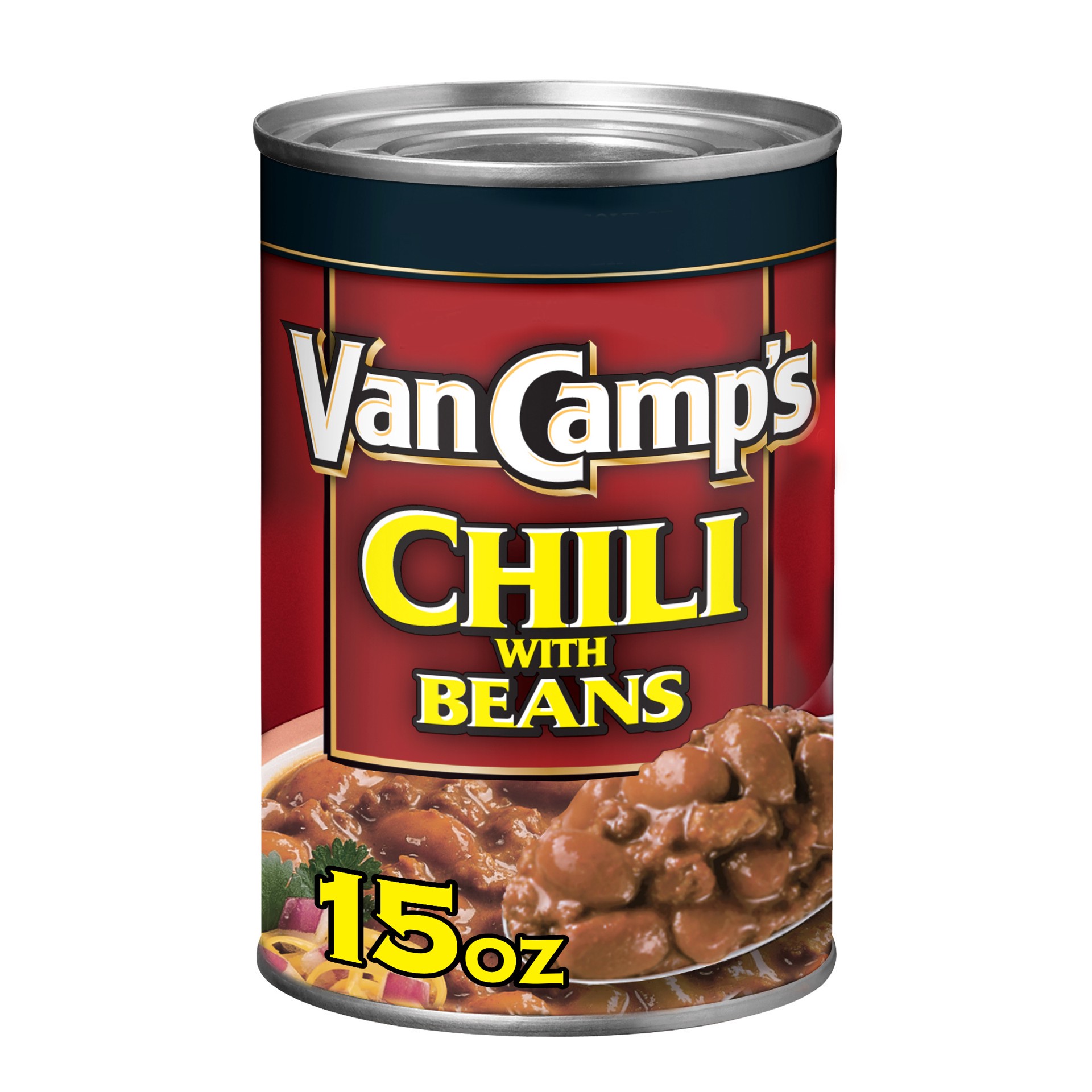 slide 1 of 5, Van Camp's Chili with Beans 15 oz, 15 oz