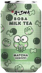 A-Sha Keroppi Matcha Boba Milk Tea 10.5 fl oz