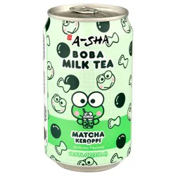 A-Sha Keroppi Matcha Boba Milk Tea 10.5 fl oz