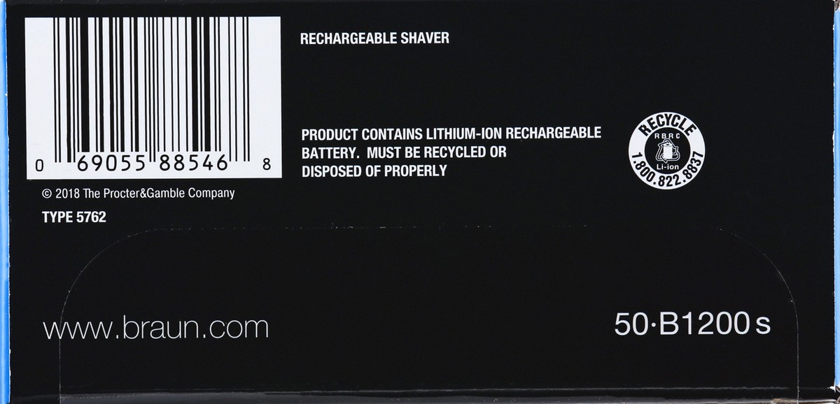 slide 4 of 9, Braun Series5 Men's Rechargeable Wet & Dry Electric Shaver With Precision Trimmer, 1 ct