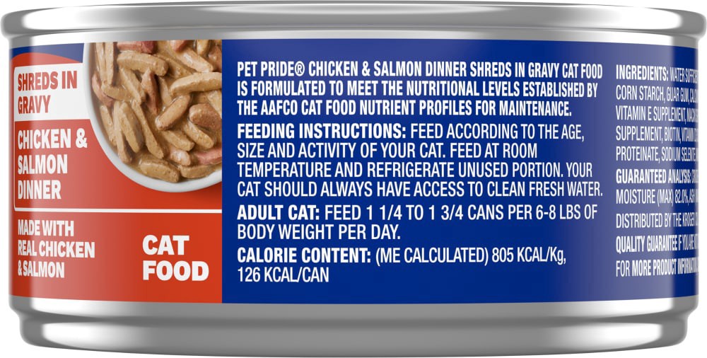 slide 2 of 4, Pet Pride Chicken Salmon Dinner In Gravy, 5.5 oz