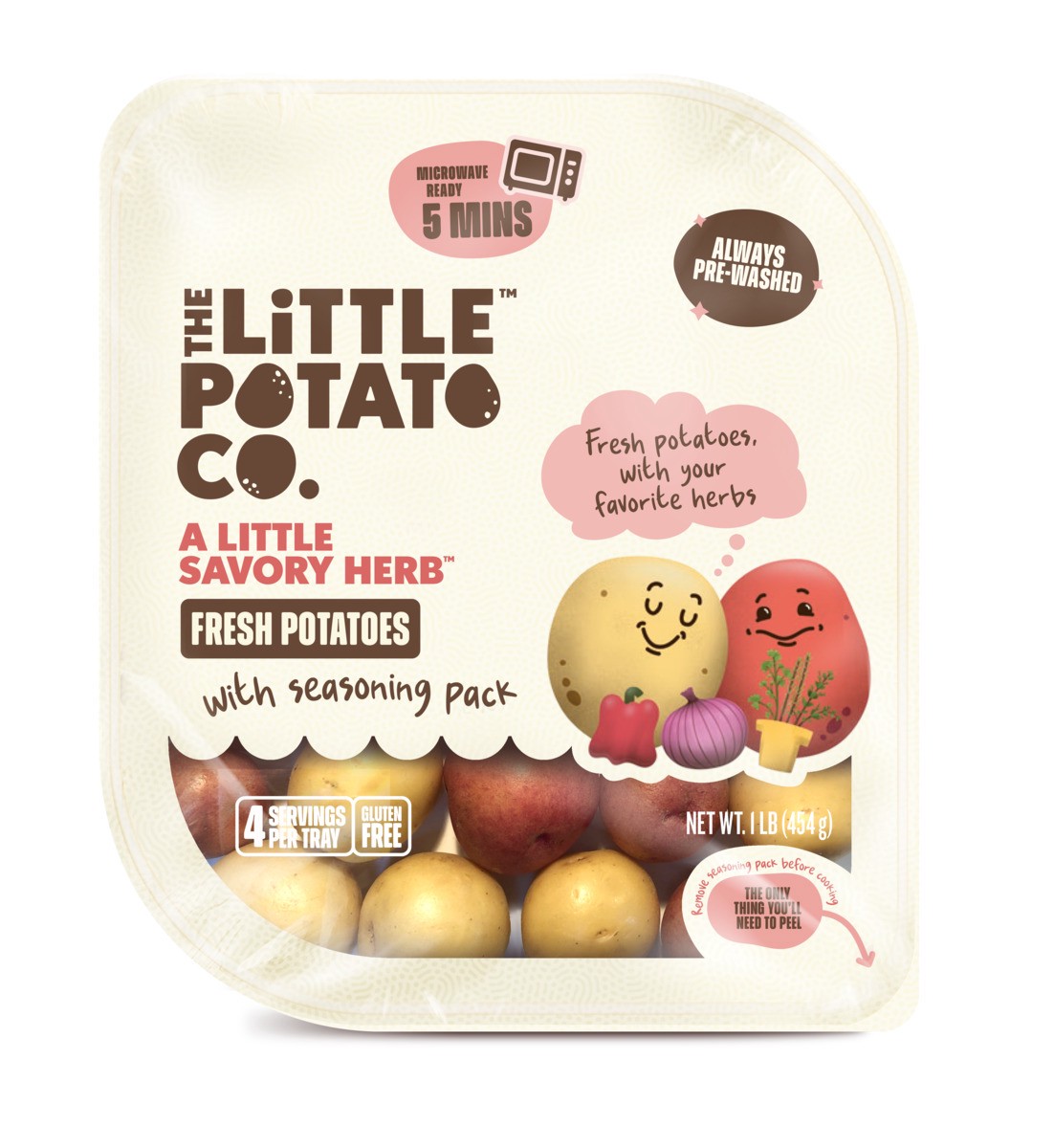 slide 6 of 9, The Little Potato Company Potatoes, 454 g