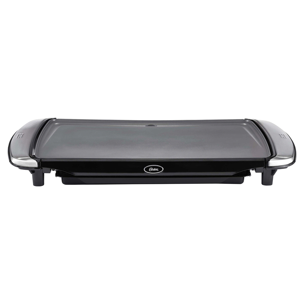 slide 1 of 1, Oster Electric Griddle - Black/Silver, 10 in x 20 in