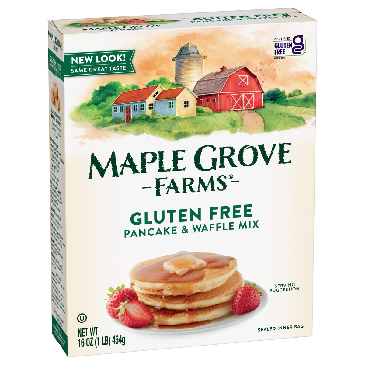 slide 2 of 9, Maple Grove Farms Gluten Free Pancake & Waffle Mix 16 oz, 16 oz