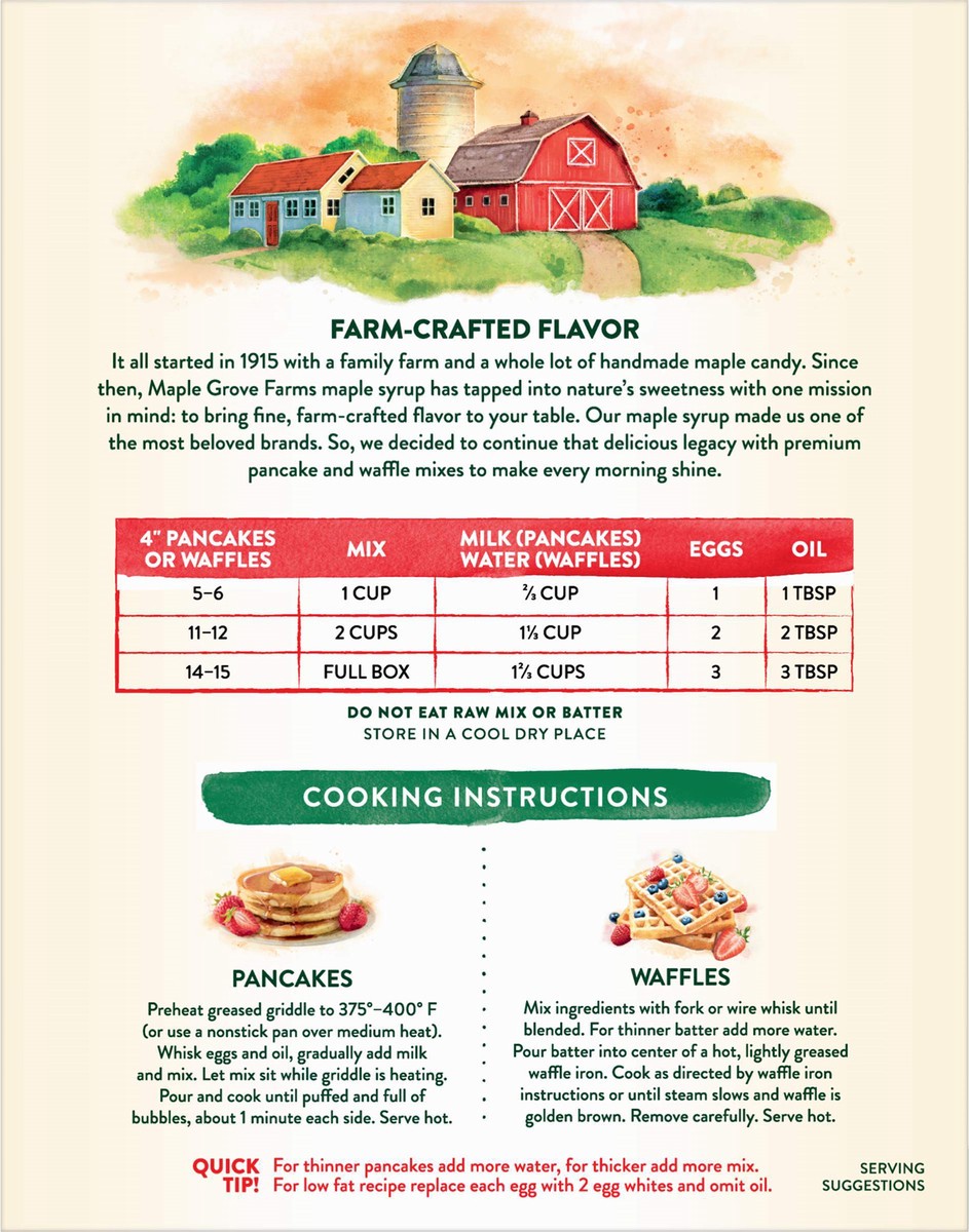 slide 5 of 9, Maple Grove Farms Gluten Free Pancake & Waffle Mix 16 oz, 16 oz