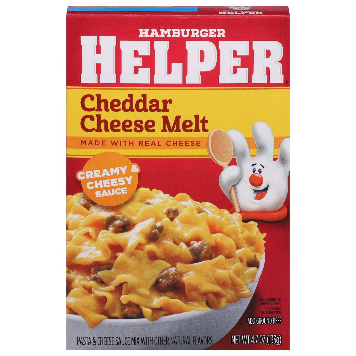 slide 1 of 13, Hamburger Helper Cheddar Cheese Melt Pasta & Sauce Mix 4.7 oz, 4.7 oz