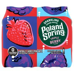 Poland Spring Sparkling Water, Triple Berry- 16.9 fl oz
