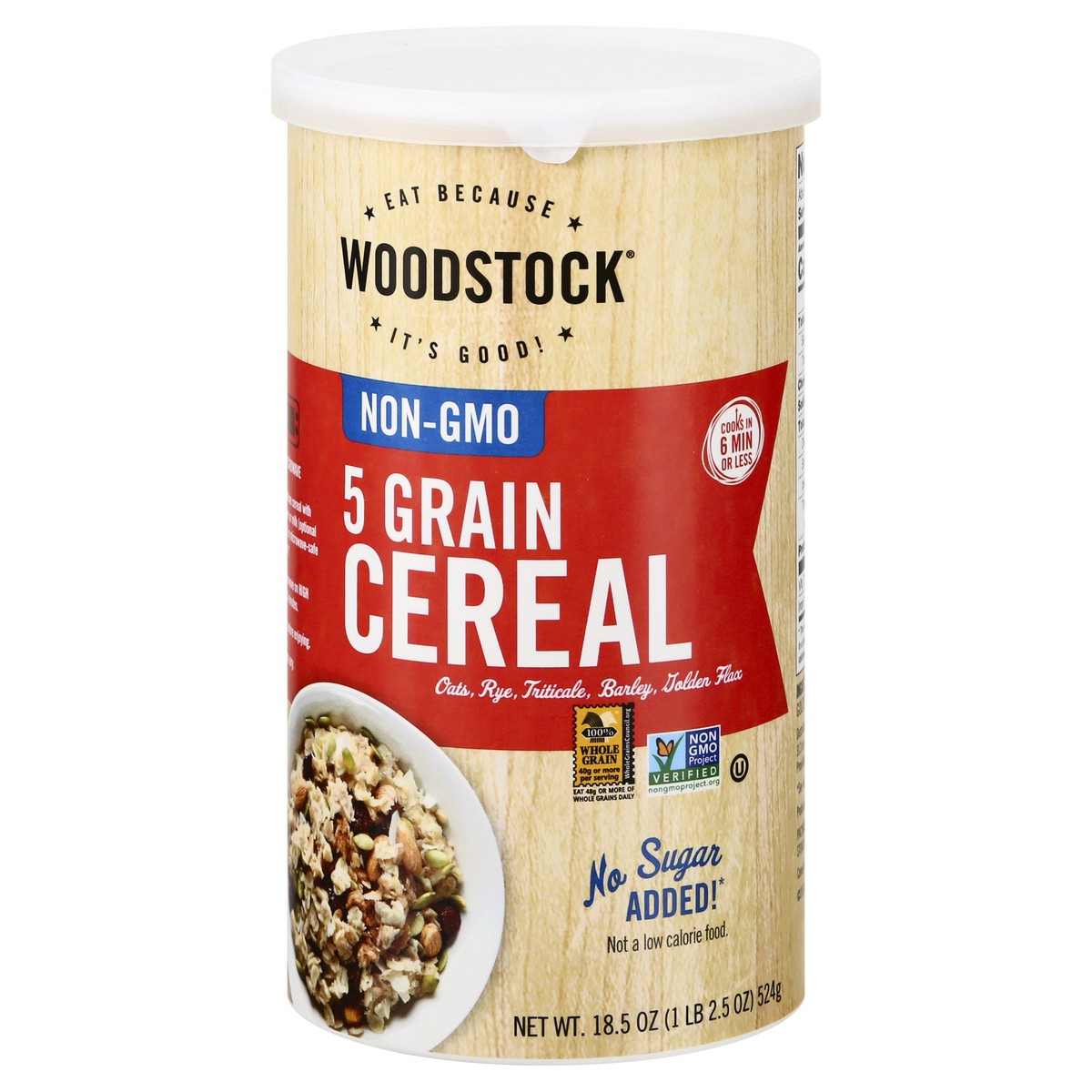 slide 9 of 13, Woodstock 5 Grain Cereal 18.5 oz, 18.5 oz