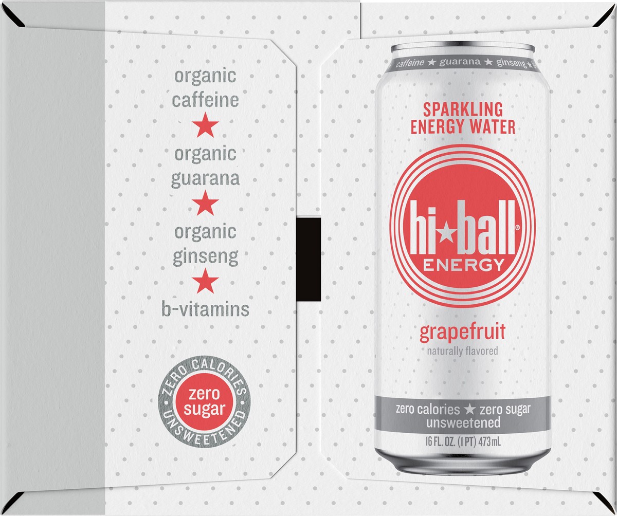 slide 8 of 10, Hiball Grapefruit Sparkling Water - 16 oz, 16 oz