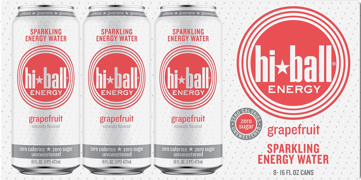 slide 2 of 10, Hiball Grapefruit Sparkling Water - 16 oz, 16 oz