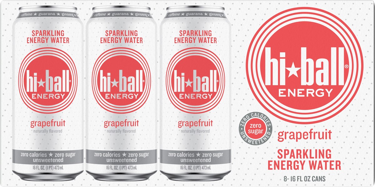 slide 5 of 10, Hiball Grapefruit Sparkling Water - 16 oz, 16 oz