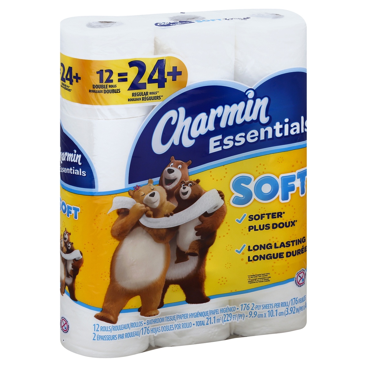 slide 1 of 4, Charmin Bathroom Tissue 12 ea, 12 ct