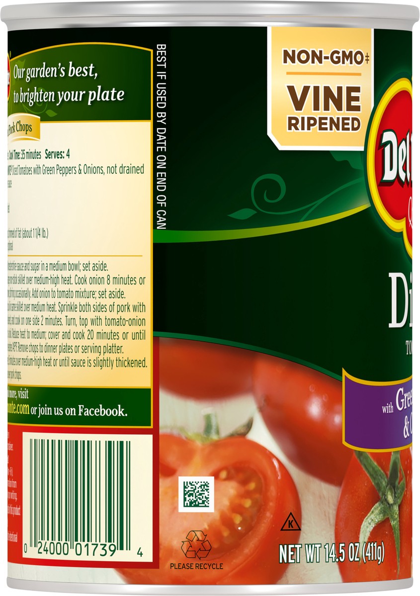 slide 7 of 7, Del Monte Diced Tomatoes With Green Peppers & Onions 14.5 oz Can, 14.5 oz