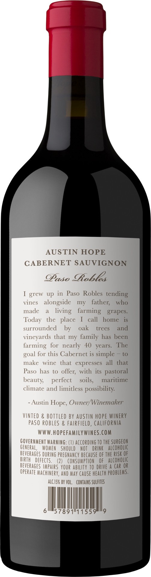 slide 5 of 5, Austin Hope Winery Cabernet Sauvignon 1.5, 1.5 liter