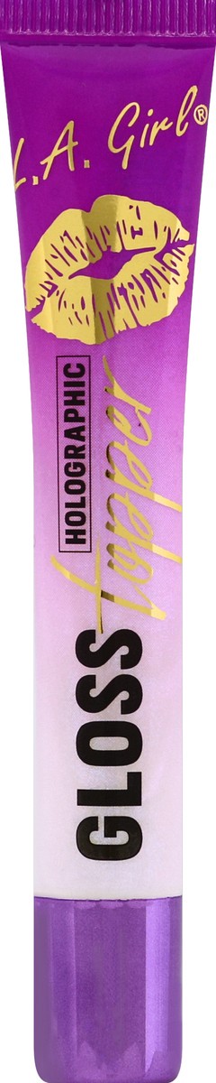 slide 2 of 2, La Girl Holographic Gloss Topper Flashing Opal, 0.34 fl oz