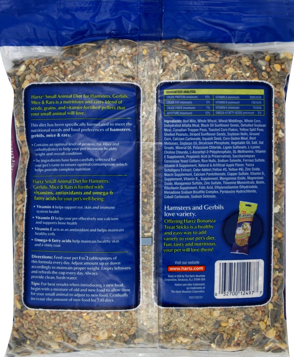 slide 6 of 6, Hartz Diet Food Hamster Gerbil Mouse, 4 lb