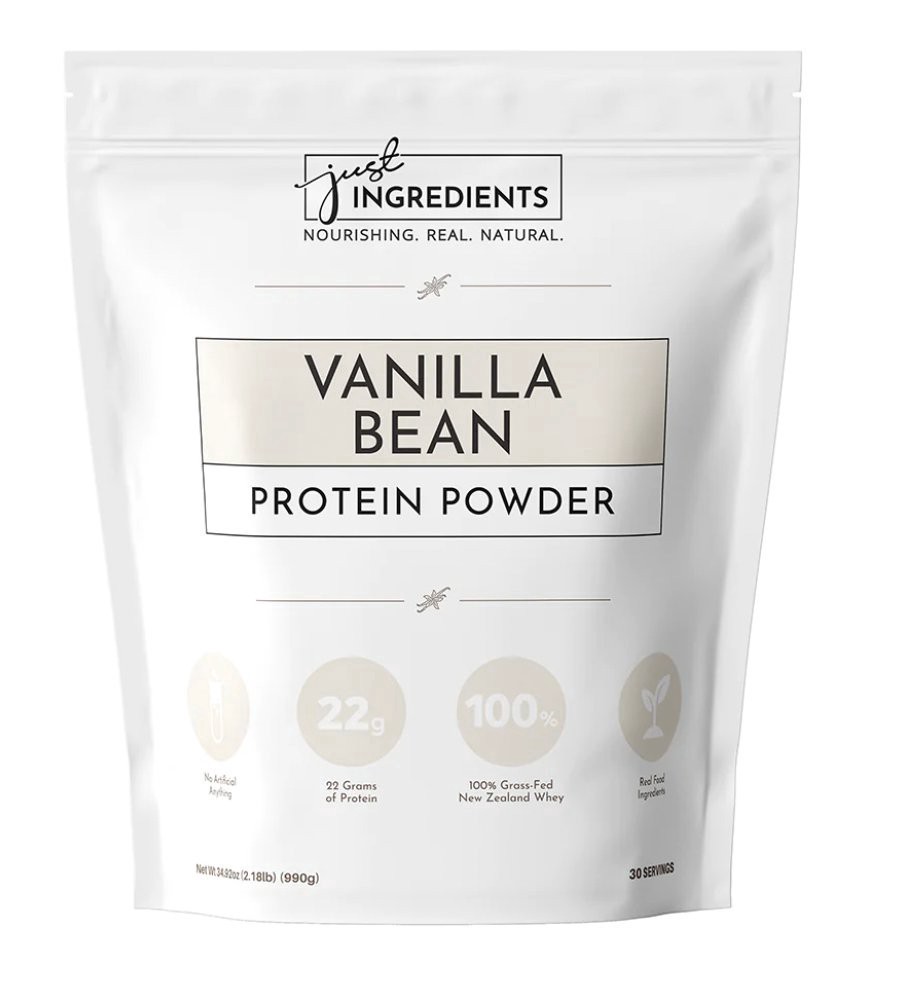 slide 1 of 1, Just Ingredients Vanilla Bean Protein Powder 34.92 oz, 34.88 oz