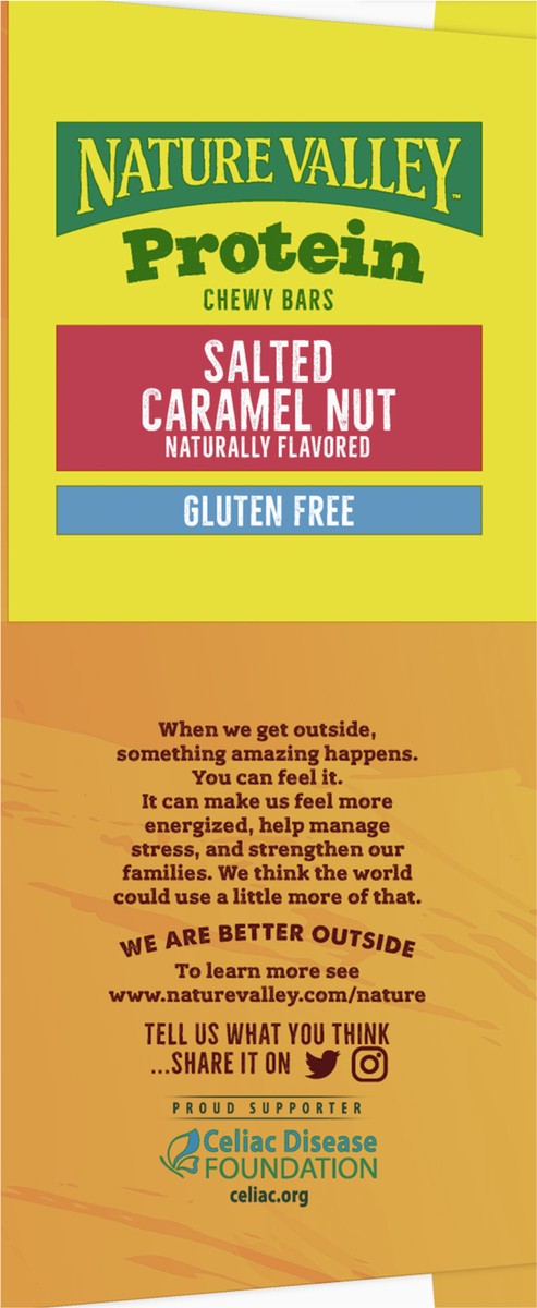 slide 7 of 9, Nature Valley Protein Granola Bars, Salted Caramel Nut, Snack Bars, 15 ct, 15 ct