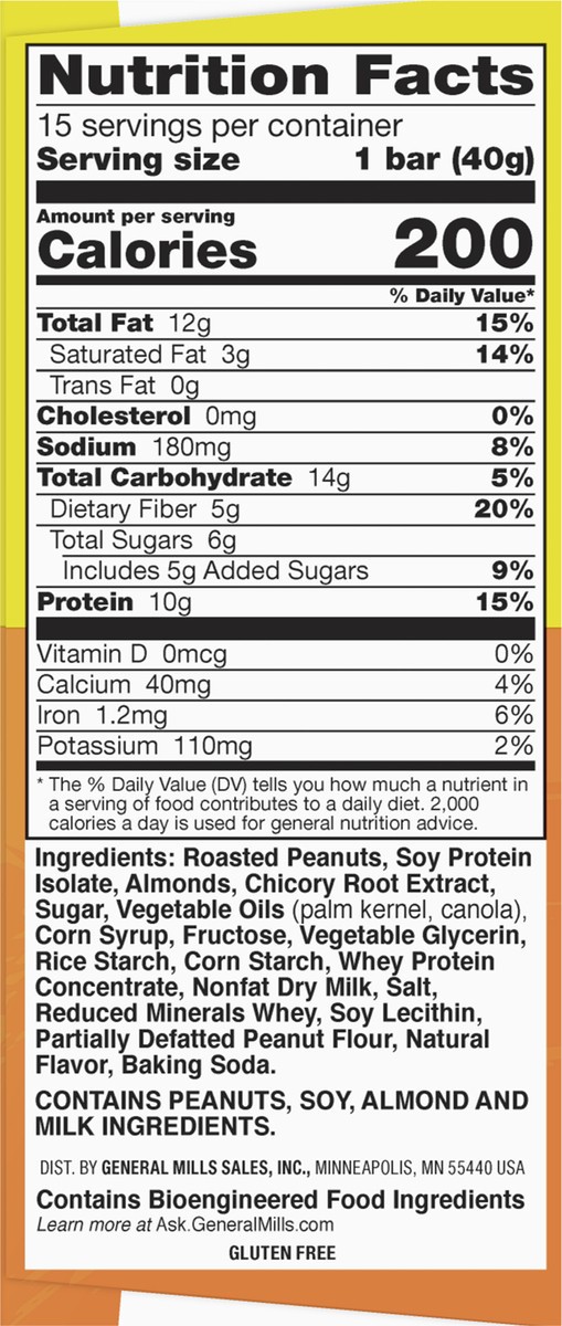 slide 8 of 9, Nature Valley Protein Granola Bars, Salted Caramel Nut, Snack Bars, 15 ct, 15 ct
