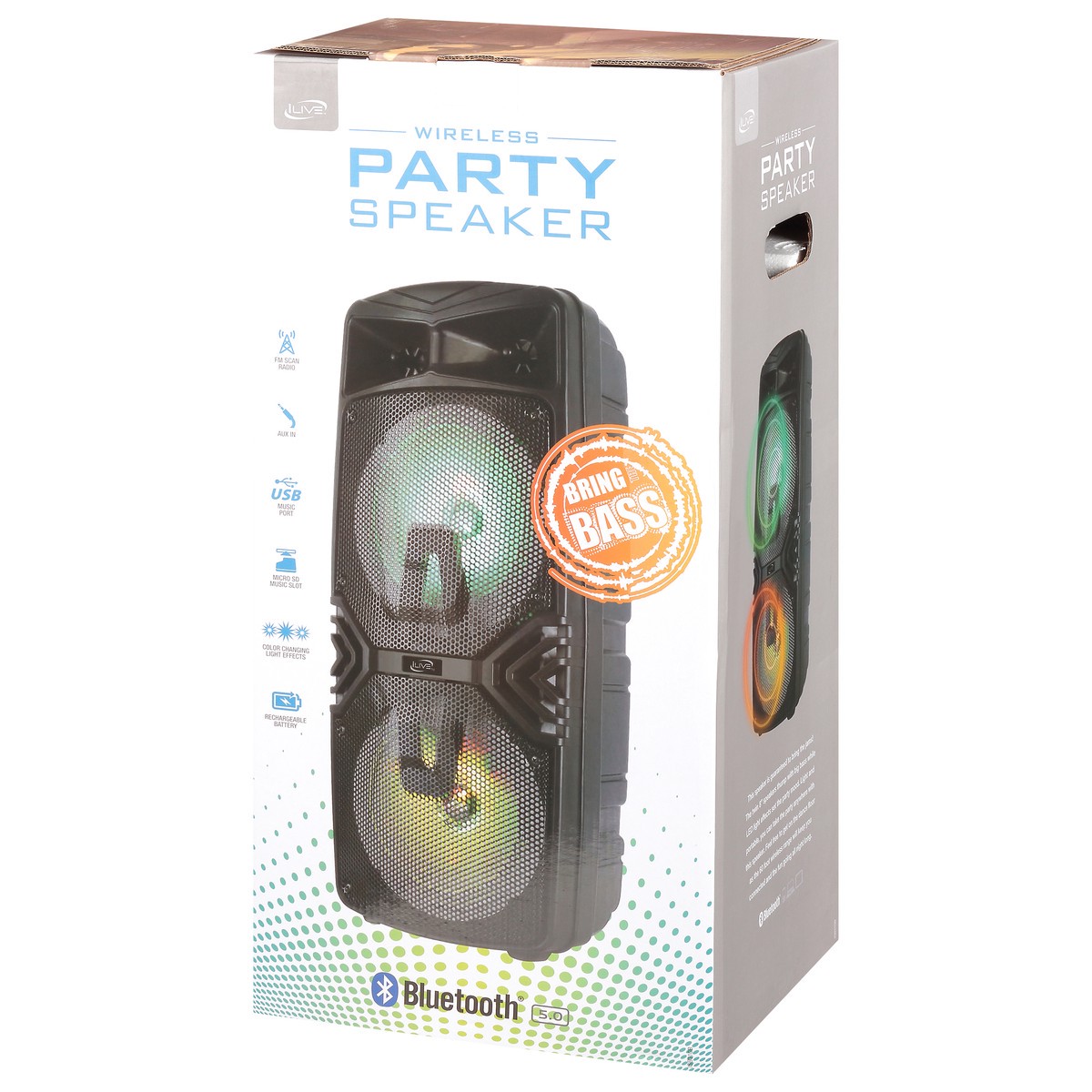 slide 9 of 11, iLive Wireless Party Speaker 1 ea, 1 ct