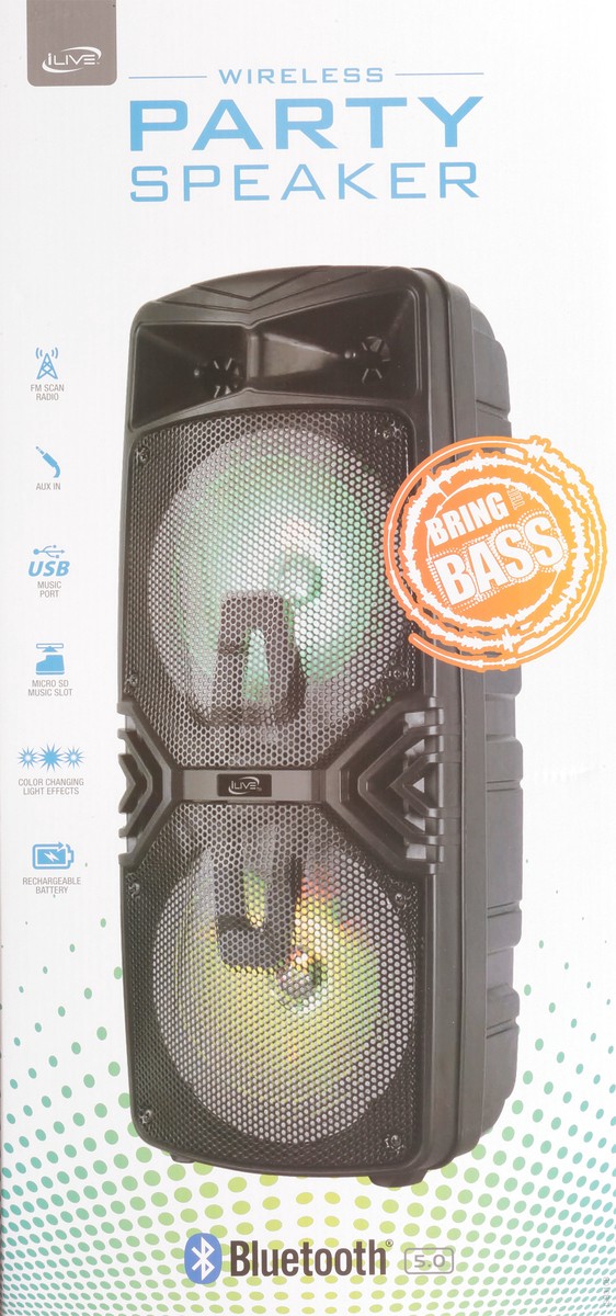 slide 3 of 11, iLive Wireless Party Speaker 1 ea, 1 ct