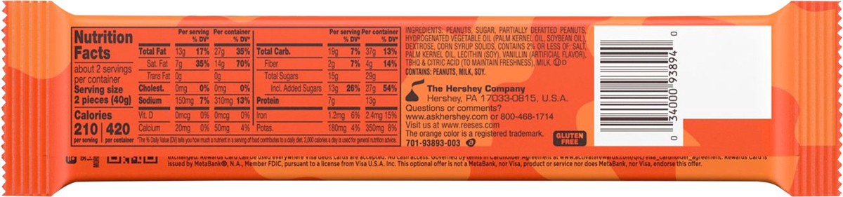 slide 2 of 3, Reese's King Size Ultimate Peanut Butter Lovers Peanut Butter Cups, 2.8 oz