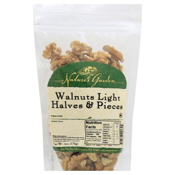Nature's Garden Walnuts Light Halves & Pieces 6 oz Shipt