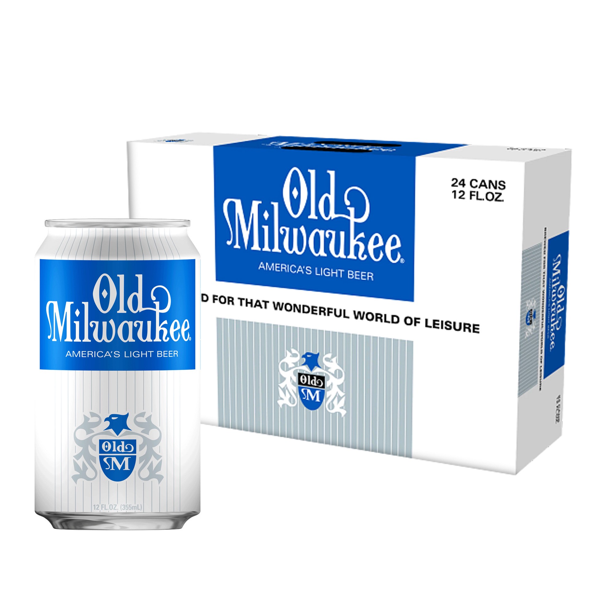 slide 1 of 6, Old Milwaukee Light Beer, 24 Pack, 12 fl oz Cans, 24 ct