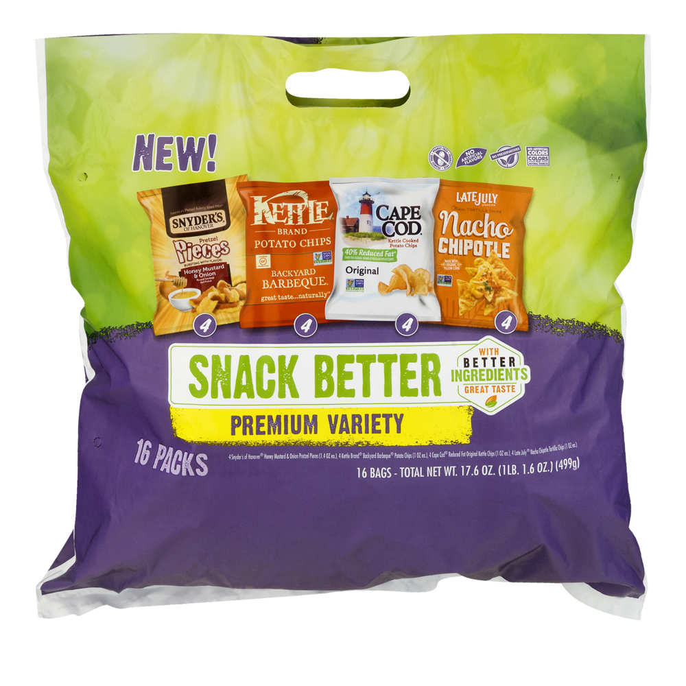 slide 1 of 6, Cape Cod Snack Better Premium Variety Pack, 16 ct